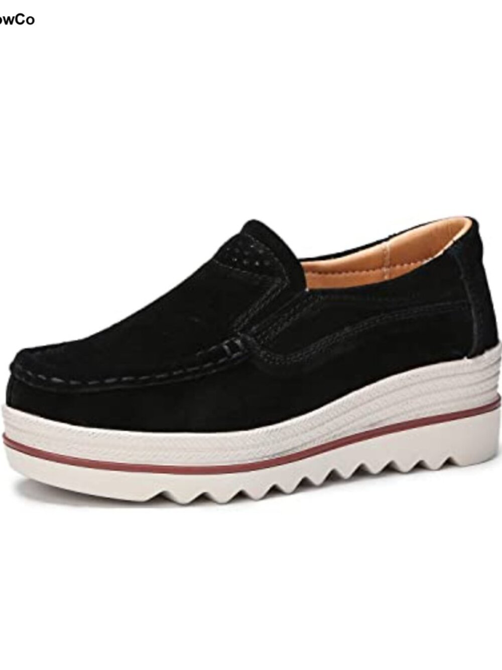 Ruiatoo Slip On Platform Loafers Comfortable Walking Shoes Business Casual